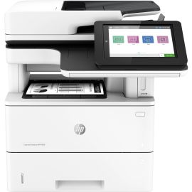 HP LaserJet Enterprise M528 M528f Laser Multifunction Printer-Monochrome-Copier/Fax/Scanner-52 ppm Mono Print-1200x1200 dpi Print-Automatic Duplex Print-150000 Pages-650 sheets Input-Color Flatbed Scanner-600 dpi Optical Scan-Appl