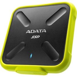 Adata SD700 256 GB Portable Solid State Drive - External - Black, Yellow