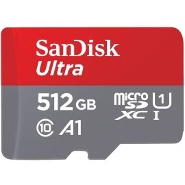 SANDISK ULTRA MICROSDXC, 512GB, 10/UHS-I, U1 SDSQUAR-512G-AN6MASDSQUAR-512G-AN6M