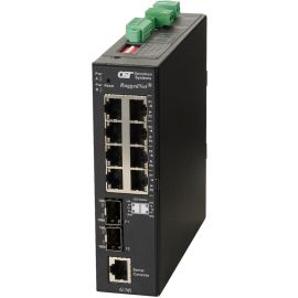 Omnitron Systems RuggedNet Managed Ruggedized Industrial Gigabit, 2xSFP, RJ-45, Ethernet Fiber Switch