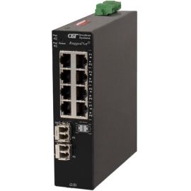 Omnitron Systems RuggedNet Unmanaged Ruggedized Industrial Gigabit, SM SC, RJ-45, Ethernet Fiber Switch