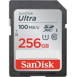 SANDISK ULTRA SDHC MEMORY CARD, 256GB, SDSDUNR-256G-AN6IN,  C10, U1, UHS, 100MB/