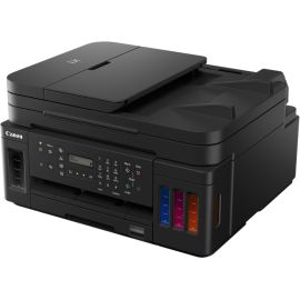 Canon PIXMA G7020 Inkjet Multifunction Printer-Color-Copier/Fax/Scanner-4800x1200 dpi Print-Automatic Duplex Print-5000 Pages-350 sheets Input-1200 dpi Optical Scan-Color Fax-Wireless LAN-Apple AirPrint-Mopria-Canon PRINT Business