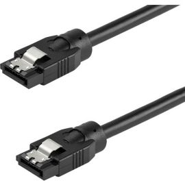 StarTech.com 0.3 m Round SATA Cable - Latching Connectors - 6Gbs SATA Cord - SATA Hard Drive Power Cable - (SATRD30CM)