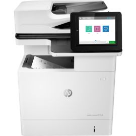 HP LaserJet M636fh Laser Multifunction Printer-Monochrome-Copier/Fax/Scanner-75 ppm Mono Print-1200x1200 Print-Automatic Duplex Print-300000 Pages Monthly-650 sheets Input-Color Scanner-600 Optical Scan-Monochrome Fax-Gigabit Ethe
