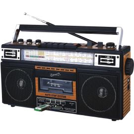 4 BAND RADIO & CASSETTE PLAYER + CASSETTE TO MP3 CONVERTER & BLUETOOTH
