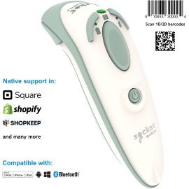 Socket Mobile DuraScan D755, Ultimate Barcode Scanner for Health Care, White