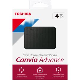 Toshiba-IMSourcing Canvio Advance HDTCA40XK3CA 4 TB Portable Hard Drive - External - Black