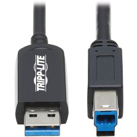 Tripp Lite by Eaton USB 3.2 Gen 1 Plenum-Rated Fiber Active Optical Cable (AOC) - 5 Gbps, (A to B M/M), Black, 30 m