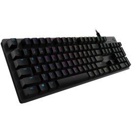 Logitech G512 Carbon LIGHTSYNC RGB Mechanical Gaming Keyboard - Wired Keyboard with GX Red Switches, USB Passthrough, Media Controls, Compatible with Windows