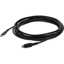 AddOn 1.0m (3.3ft) USB 3.1 Type (C) Male to Lightning Male Sync and Charge Black Cable