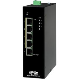 Tripp Lite by Eaton 5-Port Unmanaged Industrial Gigabit Ethernet Switch - 10/100/1000 Mbps, PoE+ 30W, -10 to 60C, DIN Mount - TAA Compliant