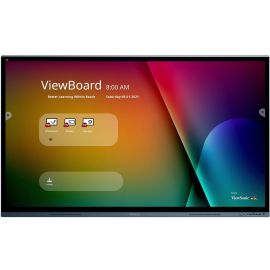 ViewSonic ViewBoard IFP7562 - 4K UHD Interactive Display with Integrated Software, 65W USB C, RJ45 - 350 cd/m2 - 75