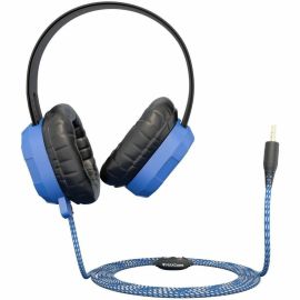 MAX HEADPHONE-X W/BRAIDED CABLE INLINE VOLUME CONTROL & MICROPHONE