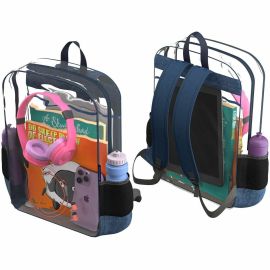 EXTREME CLEAR BACKPACK W/1 COMPARTNMENT SEE-THROUGH BACKPACK