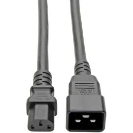 Eaton Tripp Lite Series C20 to C13 Power Cord for Computer - Heavy-Duty, 15A, 100-250V, 14 AWG, 7 ft. (2.13 m), Black
