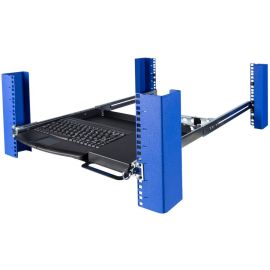 Rack Solutions 1U Sliding Keyboard Shelf with USB Keyboard