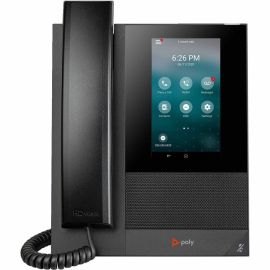 Poly CCX 400 IP Phone - Corded - Corded - Wall Mountable, Desktop - Black