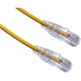Axiom 80FT CAT6 Snagless BENDnFLEX Ultra-Thin Patch Cable - Yellow - TAA Compliant