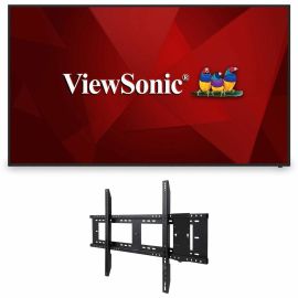 ViewSonic Commercial Display CDE7512-E1 - 4K, 16/7 Operation, Integrated Software and Fixed Wall Mount - 330 cd/m2 - 75