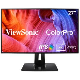 ViewSonic VP2768a-4K 27 Inch Premium IPS 4K Monitor with Advanced Ergonomics, ColorPro 100% sRGB Rec 709, 14-bit 3D LUT, Eye Care, HDMI, USB C, DisplayPort for Professional Home and Office