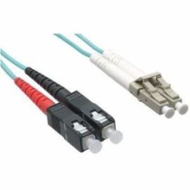 Axiom LC/SC 10G Multimode Duplex OM3 50/125 Fiber Optic Cable 15m - TAA Compliant