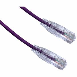 Axiom 90FT CAT6 Snagless BENDnFLEX Ultra-Thin Patch Cable - Purple - TAA Compliant