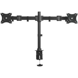 DOUBLE MONITOR ARM WITH ARTICULATING JOINTS. FOR 2 MONITORS UP TO 27IN AND 18 LB