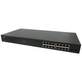 SMART MANAGED POE+ SWITCH, 16-PORT GIGABIT POE+, 2-PORT 100/1000 SFP