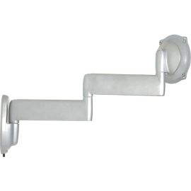 UNIVERSAL FLAT PANEL DUAL SWING ARM WALL MOUNT - SLIVER