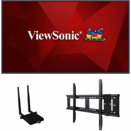 ViewSonic Commercial Display CDE4330-E1 - 4K, Integrated Software, WiFi Adapter and Fixed Wall Mount - 450 cd/m2 - 43