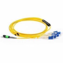 Axiom MPO Female to 4 LC Singlemode 9/125 Fiber Breakout Cable 1m - TAA Compliant