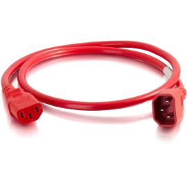 6FT 18AWG POWER CORD (IEC320C14 TO IEC320C13) -RED