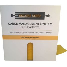 SECURECORD CABLE MANAGEMENT FOR CARPETS - YELLOW - NYLON