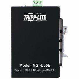 Tripp Lite by Eaton 5-Port Unmanaged Industrial Gigabit Ethernet Switch - 10/100/1000 Mbps, Ruggedized, -40 to 75C, EIP QoS, DIN/Wall Mount - TAA Compliant