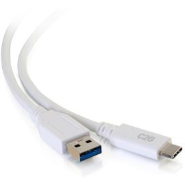 C2G 12FT USB 3.0 USB TYPE C TO USB A USB CABLE WHITE M/M