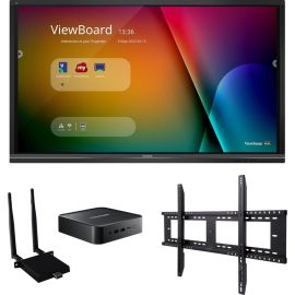 ViewSonic ViewBoard IFP7550-C1 - 4K Interactive Display with Wall Mount, WiFi Adapter, Chromebox - 350 cd/m2 - 75
