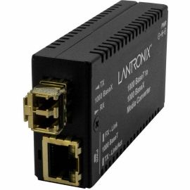 MINI MEDIA CONVERTER 1000BASE-T RJ-45 TO 1000BASE-SX MM LC W/ -UK POWER