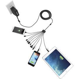 CHARGETECH UNIVERSAL CHARGING SQUID 10 -FEATURES 10 CHARGING CABLES: 3 APPLE LIG