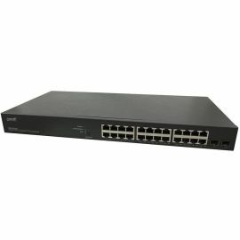 SMART MANAGED POE+ SWITCH, 24-PORT GIGABIT POE+, 2-PORT 100/1000 SFP