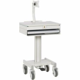 Eaton Tripp Lite Series Mobile Workstation with Monitor Arm, Casters, Locking Drawer, TAA