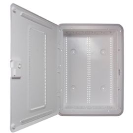 PLASTIC 20 IN ENCL W/TRIM & HINGED COVER