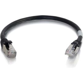 6IN CAT6A SNAGLESS SHIELDED (STP) NETWORK PATCH CABLE - BLACK