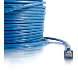 150FT CAT6 SNAGLESS SOLID SHIELDED ETHERNET NETWORK PATCH CABLE - BLUE