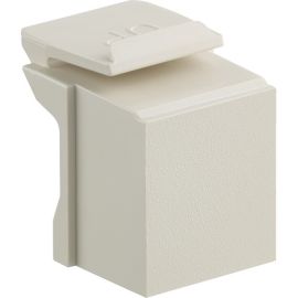 Leviton Blank QuickPort Insert, Ivory (Pack of 10)