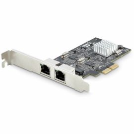 StarTech.com 2-Port 2.5G NBASE-T PCIe Network Card, Computer Network Card Interface, Intel I225-V, Dual-Port Ethernet, Multi-Gigabit NIC