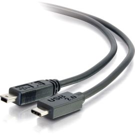 12FT USB 2.0 USB-C TO USB MINI-B CABLE M/M - BLACK