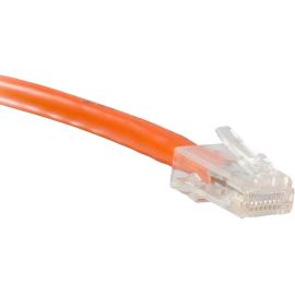 ENET Cat6 Orange 1 Foot Non-Booted (No Boot) (UTP) High-Quality Network Patch Cable RJ45 to RJ45 - 1Ft
