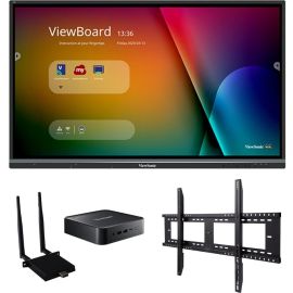 ViewSonic ViewBoard IFP6550-C1 - 4K Interactive Display with Wall Mount, WiFi Adapter, Chromebox - 350 cd/m2 - 65