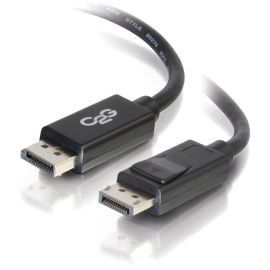 35FT DISPLAYPORT CABLE WITH LATCHES 8K UHD M/M - BLACK